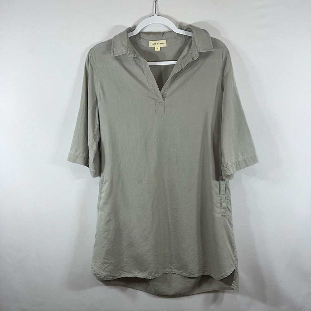 Cloth & Stone Anthropologie Gray Mini Dress size Small